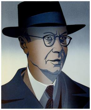 С.С. Прокофьев | цв. линогравюра  43х33